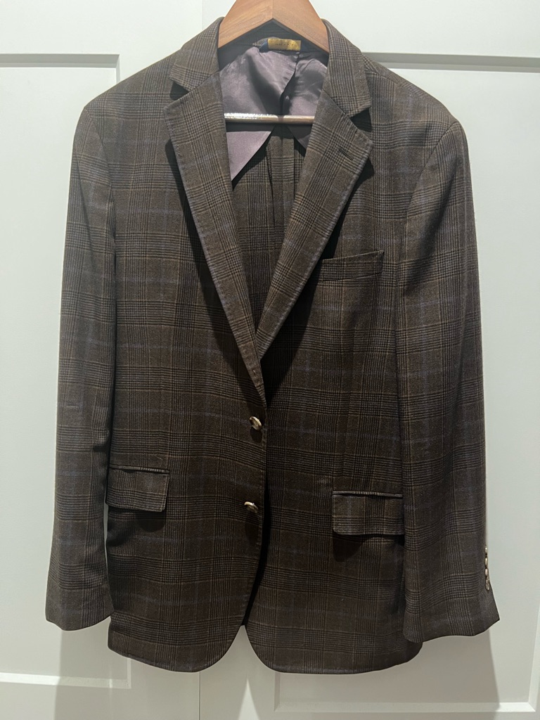 Brooks Brothers Regent 40r Brown Plaid Sport Coat